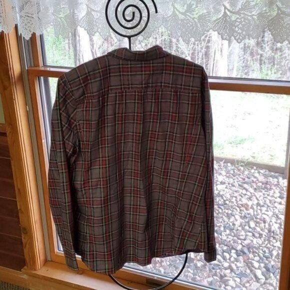 Bass Heritage Shirting Vintage Plaid Casual Button Down Sz. XL Shirt w Pockets - Picture 5 of 8